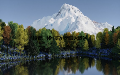 接着, 我们来到秦岭大峡谷